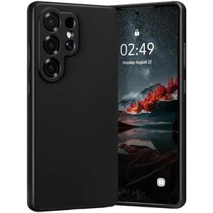 Meifei Magnetic Phone Case for Samsung Galaxy S25 Ultra 6.9” 5G 6.9" Liquid Silicone Soft Rubber Durable, Drop-Resistant, Slim, Support for Magsafe S25 Ultra (2025),Black