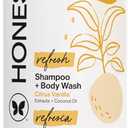 The Honest Company 2-in-1 Cleansing Shampoo Body Wash Gentle for Baby Naturally Derived, Tear-free, Hypoallergenic, Citrus Vanilla Refresh, 18 fl oz