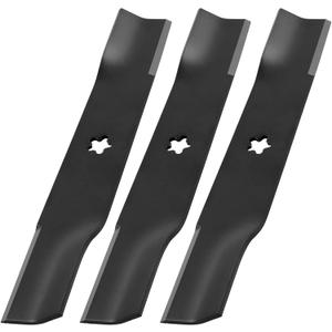 539113425 Lawn Mower Blade Compatible with Husqvarna 48" Deck EZ4220 EZ4624 EZ4819 EZ4822 EZ4824 Lawn Mower/Tractor, Mower Blades Replacement for Dixon Kees Jonsered, Replaces 95-087, etc, 3 Pack