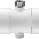 SR SUN RISE Duo Shower Filter - NSF Certified 20-Stage Shower Filter for Hard Water, Water Softener, Removes Chlorine, Heavy Metals, High Flow, Easy Replace Cartridge, Nourish Hair & Skin, Matte White