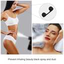 50 Pieces Nose Filters for Spray Tanning, Elera Disposable Plugs Supplies for Spray Tanning Nose Protection Allergen Blocker (Black)