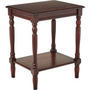 Decor Therapy Simplify End Table with Shelf, Espresso