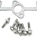 D722 Exhaust Manifold Gasket with bolts 1G318-12350 Compatible with Kubota D722 D782 Engine 1G31812350