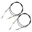 LIDSCURA 2Pcs 2-11082 Shifter Cable Replacement for Trailmaster Trail Wagon TW400 TW11 BD300 Chuck Wagon CW-11 CW-413 CW-265 Land Master LM400 Shift Cables LM650 UTV Go-Karts Parts and Accessories