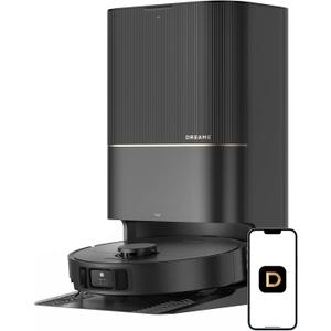 DREAME X40 Ultra Robotic Vacuum with Removable & Liftable Mop, 12,000Pa Suction, Side Brush Extensive Cleaning, 158F Mop & Washboard Self Cleaning, Auto-Empty, Auto Refill, liftable Brushes