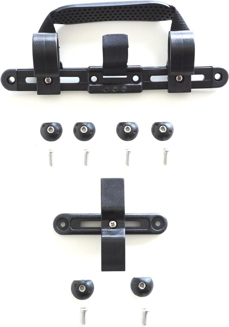 Vincita Bike Pannier Hardware Kit - Convert Any Bag Into Bicycle Pannier - One Set of Pannier Mounting Attachment Hardware for DIY (Rack Diameter Up to 28 mm)