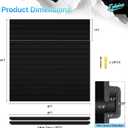 Ezlaino Slatwall 4 FT x 4 FT, PVC Slat Wall Paneling Garage Wall Organizer