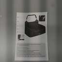 Dog Car Seat for Large/Medium Dogs - Memory Foam Dog Booster Seat for Under 55Lbs or 2 Small Dogs-Detachable and Washable Travel Bed with Thick Cushion and Storage Pockets-Grey