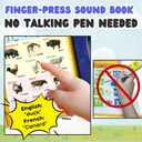 ZeenKind French English Sound Book for Kids 2 3 4 5 Years Old, Learn French for Kids Interactive Audio Learning Talking Books for Toddlers, Educational Livres en Francais Pour Enfants