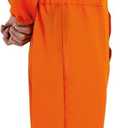 Spooktacular Creations Orange Prisoner Jumpsuit Costume Men, Orange Jumpsuit Women with Name Tag, Halloween Costumes Adult (Orange, S)