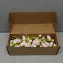 Floroom Ranunculus Artificial Flowers 18 Pcs Blush Faux Silk Mini Ranunculus Bulk Fake Wedding Filler Flowers for DIY Pink Bouquets, Centerpieces, Bridal Shower Decorations & Arrangements