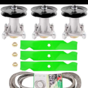 3 Pack 187292 192870 532187292 532192870 Spindle Assembly for Hus qvarna 42" 46" 48" 54" Mower Deck, YTH22V46 YTH24V48 3 Blade Replaces 11180 187254 1 Be lt 21546382 3 Idler Replaces 153535