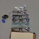 Gaoye Professional Reading Glasses for All Day - Computer Readers with Blue Light Protection - Value 6 Pack, +0.75