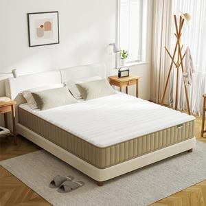 PurrJoys Full Mattress Firm, PurrJoys10 Inch Full Size Mattress in a Box,Hybrid Memory Foam Double Mattress with Individual Pocket Spring for Motion Isolation & Pressure Relief, CertiPUR-US