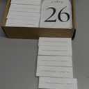 JOYIT Arch Wedding Table Numbers 1-50 with Stands  Double-Sided Printed 5" X 7" Acrylic Signs with White Background and Black Text, Perfect for Wedding Receptions, Parties, Anniversaries, and Events