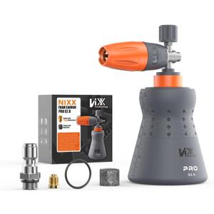 NIXX Foam Cannon PRO S2.0, Snow Foam Lance for Pressure Washer 1L Wide Bottle), 1/4 Inch Quick Connect - Adjustable Car Wash Foam Gun Sprayer, Soap Blaster Accessories.