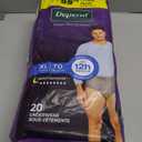 Depend Night Defense Adult Diapers, Incontinence Underwear for Men, Disposable, Overnight, Extra-Large, Grey, 20 Count