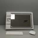 Gospire Hollywood Lighted Makeup Mirror, 4000mAh Rechargeable Vanity Mirror, 3 Color Modes Lighting Mirror with Magnification 5X/10X, Touch Control&Phone Holder, LED Desktop Mirror for Bedroom