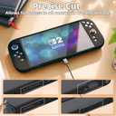 DaierTek Silicone Case for Switch 2(2025) Black Soft Rubber Cover Protector Anti-Scratch Grip Design for Switch2 and Joy-con Anti-Scratch Anti-Slip