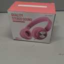 AILIHEN C8 Girls Headphones, On-Ear Headphones Wired with Microphone and Volume Control Foldable Corded Stereo 3.5mm Headset for Girls School Chromebook Laptop Computer PC Tablets Travel (Pink)