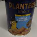 PLANTERS Deluxe Salted Whole Cashews, Party Snacks, Plant-Based Protein, Quick Snack for Adults, After School Snack, Roasted Cashew Flavored with Sea Salt, Bulk Nuts, Kosher, 1 lb 2.25oz Canister, BBD 06/16/2027