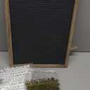 12" x 16" Double Sided Chalk Board with Stand, Felt Letter Board Sign Wooden Frame Chalkboard Easel Food Menu Message Word Announcement Board, Blackboard for Cafe Wedding Party Shop Restaurants (Brown)