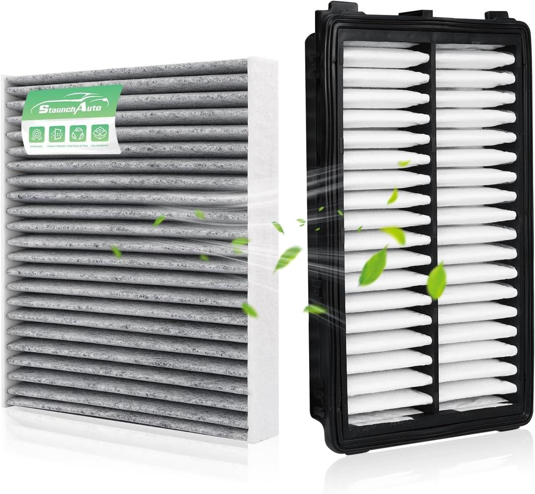 Engine&Cabin Air Filter for Tucson&Santa Cruz 2022-2026, Santa Fe&Sorento 2021-2026, Sonata 2020-2026, (Not for hybrid!) Air filter Replacement 97133L1000 28113L1000 Automotive Accessories