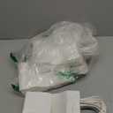 LIHOMR Gift Bags 8.25" x5.9 x3.15 100Pcs White Kraft Paper Bag with Handles for Small Business Christmas Bulk, Wedding, Party Favor, Shopping, Lunch, Halloween Trick-or-Treat Bags