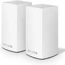 Linksys Velop Mesh Home WiFi System, 3,000 Sq. ft Coverage, 20+ Devices, Speeds up to (AC1300) 1.3Gbps - WHW0102