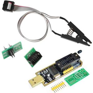 SOIC8 SOP8 Flash Chip IC Test Clips Socket Adpter Programmer BIOS + CH341A 24 25 Series for EEPROM Flash BIOS USB Programmer Module (Double Clip+ USB) SOIC8 SOP8 Flash Chip IC Test Clips Socket Adpter Programmer BIOS + CH341A 24 25 Series for EEPROM Flash BIOS USB Programmer Module (Double Clip+ USB)