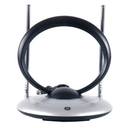 Philips Indoor TV Antenna Rabbit Ears for Local Channels, 15 Inch Extendable Dipoles, 4K 1080P VHF UHF, Tabletop Antenna, Digital HDTV Antenna, Smart TV, 4ft Coaxial Cable, Black, SDV7114A/27