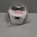 HANNLOMAX HX-332CD Portable CD Boombox, PLL FM Radio, Bluetooth, LCD Display, Aux-in, AC/DC Dual Power Source (White)