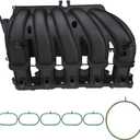 MITZONE Engine Intake Manifold with Gasket Compatible with 2006-2014 Volkswagen Beetle Convertible Golf Jetta Wagon Passat Rabbit SportWagen 2.5L 5 Cylinder Part# 07K133201M 07K133201F 07K133201K