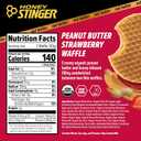 Honey Stinger Organic Peanut Butter Strawberry Waffle, Energy Stroopwafel for Exercise, Endurance and Performance, Sports Nutrition for Home & Gym, Pre & During Workout, 16.96 Ounces (Pack of 16)