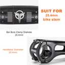 25.4 Bike Handlebar - 30mm, 55mm, 70mm, 90mm,120mm Riser Handlebar - 620mm Aluminium Alloy Mountain Bike Bicycle Handlebars (25.4-90mm Rise)