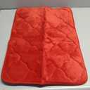 OLANLY Memory Foam Bath Mat Rug 24x16, Ultra Soft and Absorbent Bathroom Rugs, Non-Slip, Comfortable, Machine Washable Bath Carpet for Bathroom Floor, Tub, Shower and Home Decor Accessories, Red