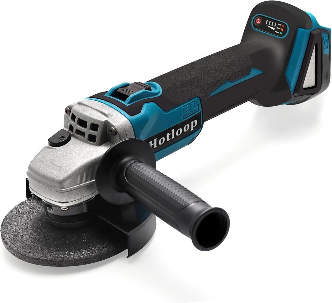 Cordless Angle Grinder for Makita 18V Battery, Angle Grinder with 3 Speed Adjustable 7000 RPM Brushless Motor, 3 PCS 4-1/2" Blades for Cutting, Griding, Polishing, etc. (Battery NOT Included)