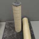 Amazon Basics Cat Scratching Post for Indoor Cats & Kittens, Medium (31.5"H), Cat Furniture with Dangling Ball Toy, Grey