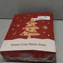 Snuggle Sac Gingerbread Man Throw Blanket Red White Plaid Checkered Blanket 50x60 inches, Ultra Soft Cozy Throw Blanket for Couch, Sofa and Bed for Christmas