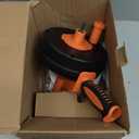 Drain Auger, Clog Remover with Drill Adapter, 25 Feet Flexible Plumbing Snake Use Manually or Powered for Kitchen, Bathroom and Shower Sink, Comes with Gloves (orange)