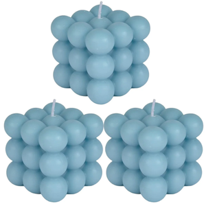 Candle Moulds Square Cube Candle Mould DIY Cloud Shape Aromatherapy Silicone Candle Mold 2.5inch (Set of 3)