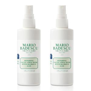 Mario Badescu Repairing HOCl Facial Spray with Hypochlorous Acid  Soothes & Calms Angry, Irritated Skin, Reduce Redness & Flare-Ups  pH Balancing, Non-Irritating Cleanser, Fragrance-Free (4 Fl Oz (Pack of 2))