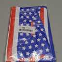 Choice Marts Memorial Day Bags Bulk, 100 Count USA Flag 9" x 12", Plastic Merchandise with Handles, 1.5 Mil Thick Patriotic Goodie Bags