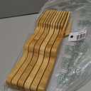 Organic Bamboo Knife Block Organizer, Heim Concept In- Drawer Premium Bamboo Wood Knife Storage Block - Holds Up To 16 Knives