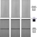 G466-2400-W1 17'' Stamped Infrared Emitters& G474-0017-W1 Grill Grates for Charbroil Grill Replacement Parts Charbroil Tru-Infrared 3-Burner 463367016 463242516 463242515 463243016 466242515 463367516