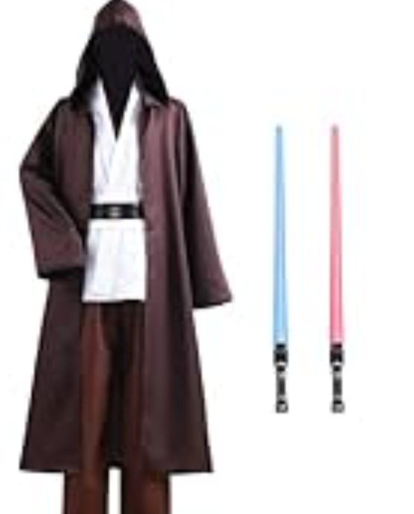 ALIZIWAY Costume Adult Mens Costumes Kylo Ren Knight Halloween Costumes with Lightsaber, Medium