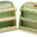 2pcs Mini House Supermarket Shelf Model Dollhouse Furniture Shelf Photo Booth Props for Dollhouse Accessories Decoration