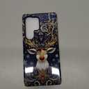 Case for Samsung Galaxy S25 Ultra,Camera Protection Soft Glossy Phone Case - Christmas Reindeer Golden