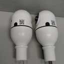 Light Bulb Security Camera 2 Packs, 5G&2.4GHz 2K Security Cameras Wireless Outdoor 360 PTZ Cameras for Home Security with Color Night Vision, 2 Way Talk, AI Human Detection, Screw in Light Socket (White)