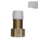 6PCS 1/2" G Female to 1/2" G Male Thread Brass Hex Extension Pipe Fitting, 25mm/30mm/40mm/50mm/70mm/100mm Length, Longer Nipple Connector Adapter, 0.5 Inch